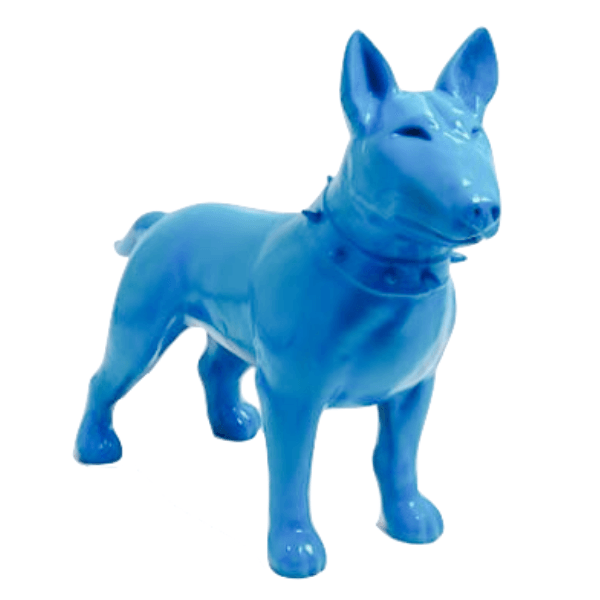 Statue Chien Bull Terrier Animaux Resine - 110cm - Bleu Ciel - ANIMAUX-RESINE.FR (8904789492052)