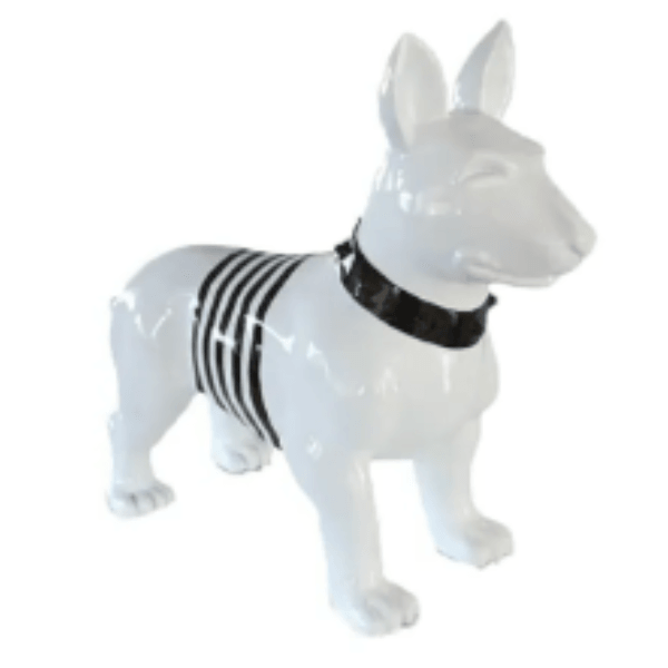 Statue Chien Bull Terrier Animaux Resine - 110cm - Marin Noir - ANIMAUX-RESINE.FR (8904794308948)