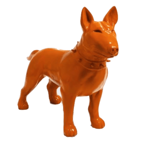 Statue Chien Bull Terrier Animaux Resine - 110cm - Orange - ANIMAUX-RESINE.FR (8904794800468)