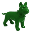 Statue Chien Bull Terrier Animaux Resine - 60cm - Vert - ANIMAUX-RESINE.FR