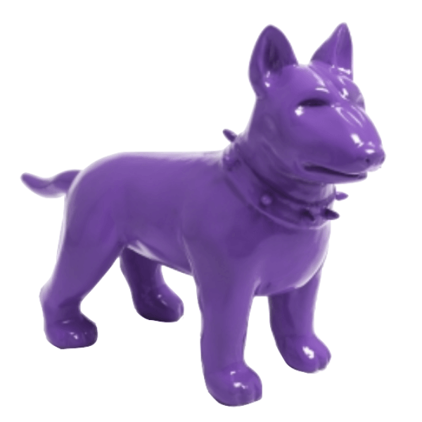 Statue Chien Bull Terrier Animaux Resine - 60cm - Violet - ANIMAUX-RESINE.FR (8904796242260)