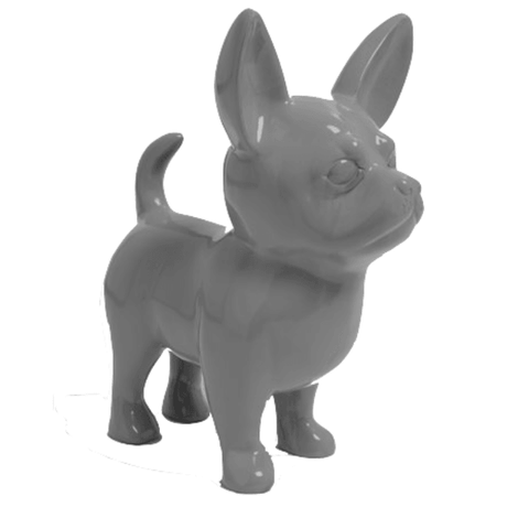 Statue Chien Chihuahua Animaux Resine - 170cm - Gris - ANIMAUX-RESINE.FR (8904786444628)