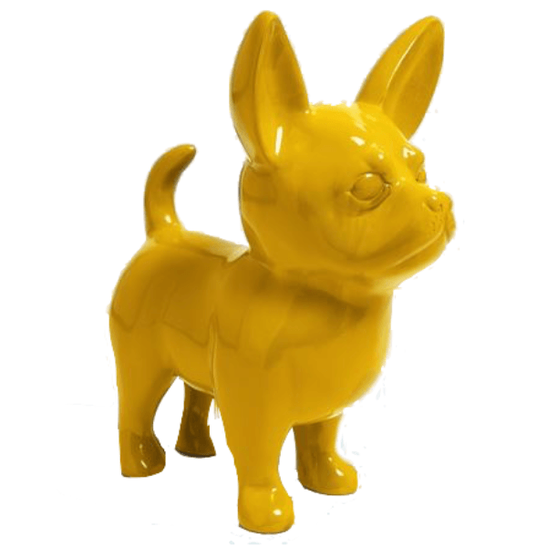 Statue Chien Chihuahua Animaux Resine - 170cm - Jaune - ANIMAUX-RESINE.FR (8904798077268)