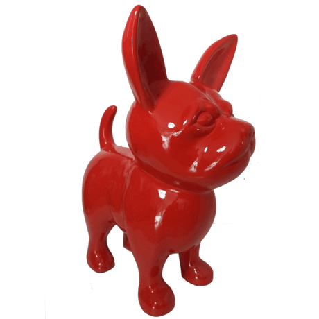 Statue Chien Chihuahua Animaux Resine - 170cm - Rouge - ANIMAUX-RESINE.FR