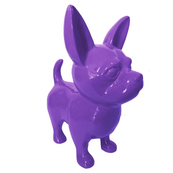 Statue Chien Chihuahua Animaux Resine - 170cm - Violet - ANIMAUX-RESINE.FR (8904786772308)