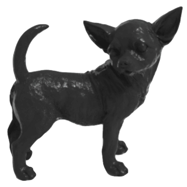 Statue Chien Chihuahua Animaux Resine - 30cm - Noir - ANIMAUX-RESINE.FR (8904882848084)