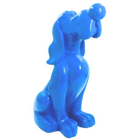 Statue Chien Snoopy Animaux Resine - 160cm - Bleu Ciel - ANIMAUX-RESINE.FR