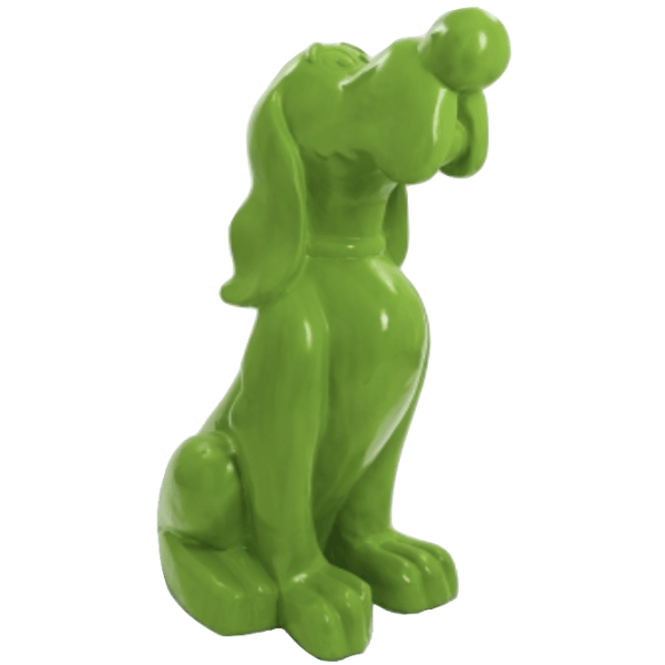 Statue Chien Snoopy Animaux Resine - 160cm - Vert Pomme - ANIMAUX-RESINE.FR