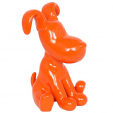 Statue Chien Snoopy Animaux Resine - 30cm - Orange - ANIMAUX-RESINE.FR