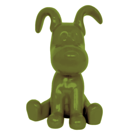 Statue Chien Snoopy Animaux Resine - 30cm - Vert Kaki - ANIMAUX-RESINE.FR