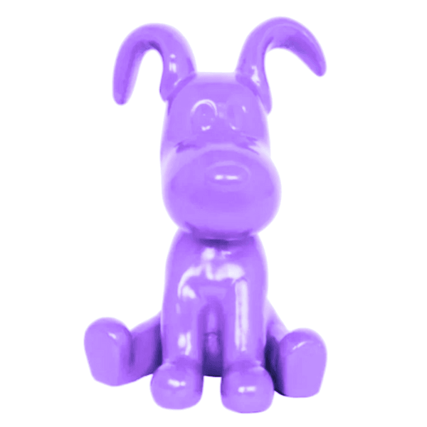 Statue Chien Snoopy Animaux Resine - 30cm - Violet - ANIMAUX-RESINE.FR (8904792277332)