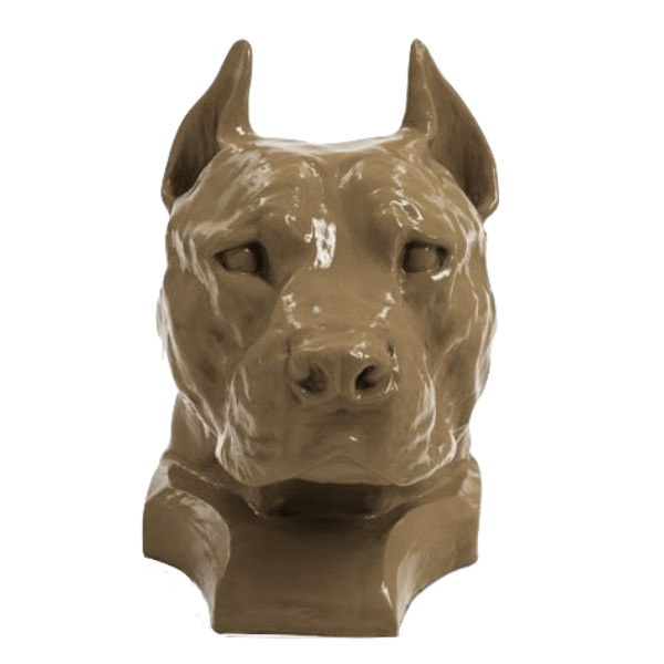 Statue Chien Staff Bull Animaux Resine - 35cm - Marron - ANIMAUX-RESINE.FR