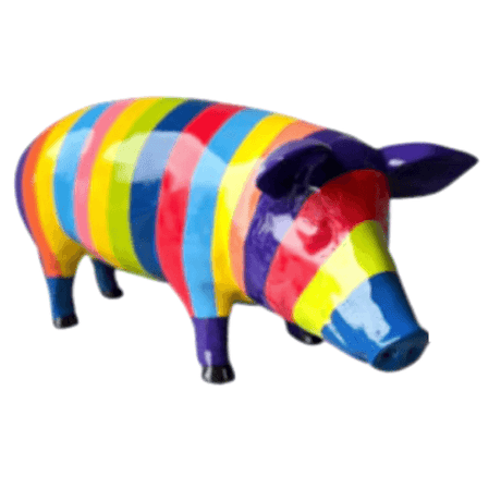 Statue Cochon Animaux Resine - 100cm - Berlingot - ANIMAUX-RESINE.FR (8904893923668)