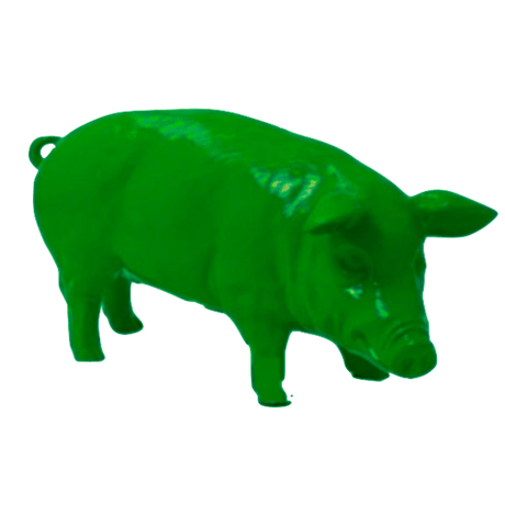 Statue Cochon Animaux Resine - 100cm - Vert - ANIMAUX-RESINE.FR (8904894939476)