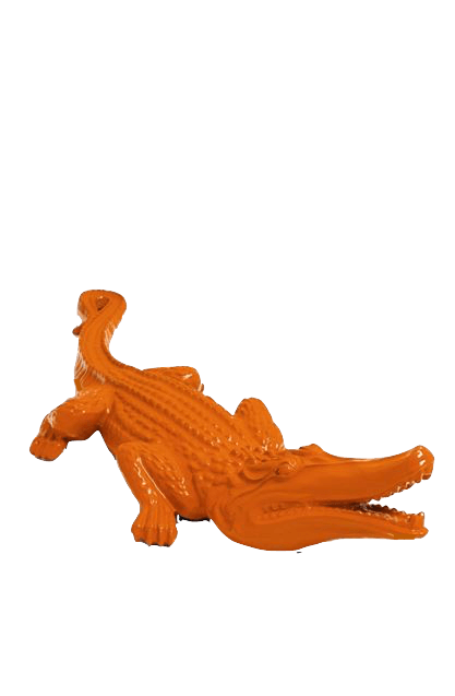 Statue Crocodile Animaux Resine - 120cm - Orange - ANIMAUX-RESINE.FR (8904933507412)