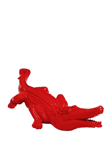 Statue Crocodile Animaux Resine - 120cm - Rouge - ANIMAUX-RESINE.FR (8904933343572)