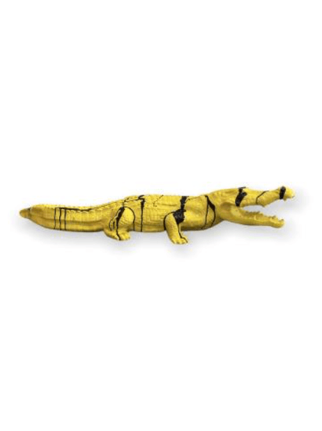 Statue Crocodile Animaux Resine - 130cm - Coulure Jaune - ANIMAUX-RESINE.FR (8904927084884)