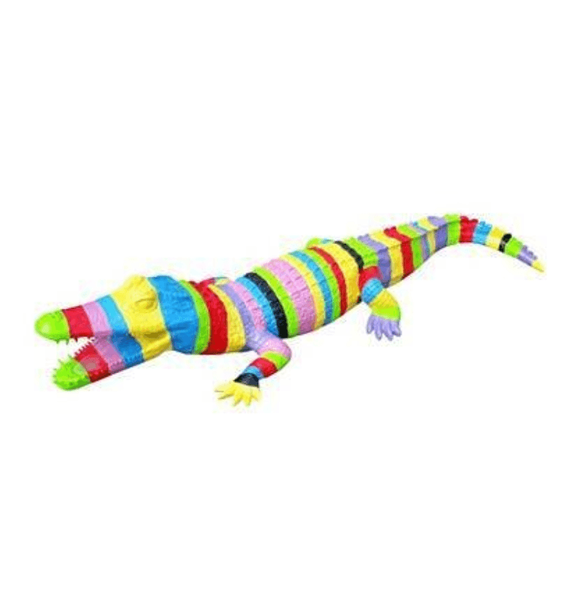 Statue Crocodile Animaux Resine - 215cm - Candy - ANIMAUX-RESINE.FR