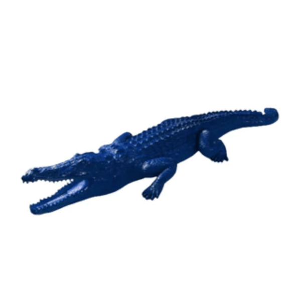 Statue Crocodile Animaux Resine - 320cm - Bleu Nuit - ANIMAUX-RESINE.FR (8904924561748)