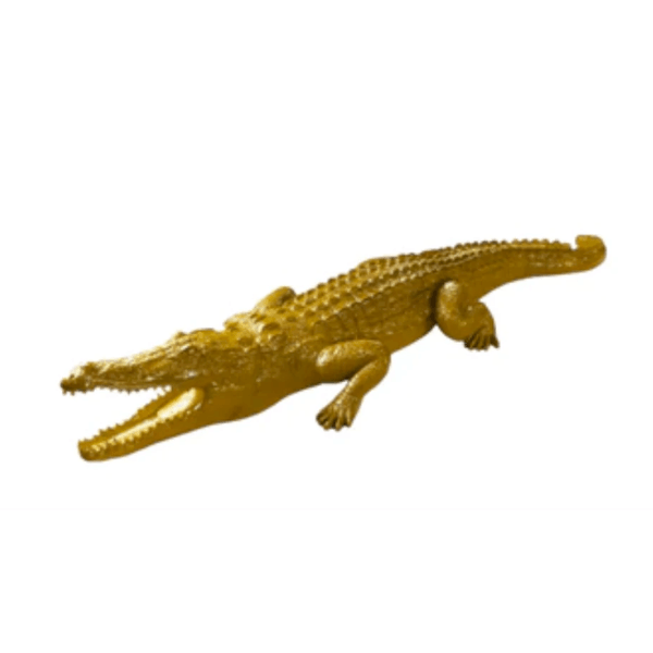 Statue Crocodile Animaux Resine - 320cm - Jaune - ANIMAUX-RESINE.FR (8904924660052)