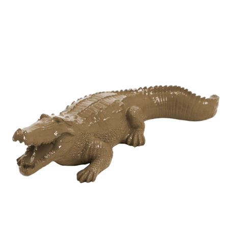 Statue Crocodile Animaux Resine - 40cm - Marron - ANIMAUX-RESINE.FR (8904936227156)