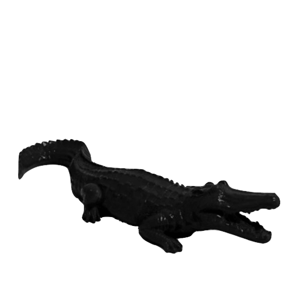 Statue Crocodile Animaux Resine - 70cm - Noir - ANIMAUX-RESINE.FR (8904933998932)