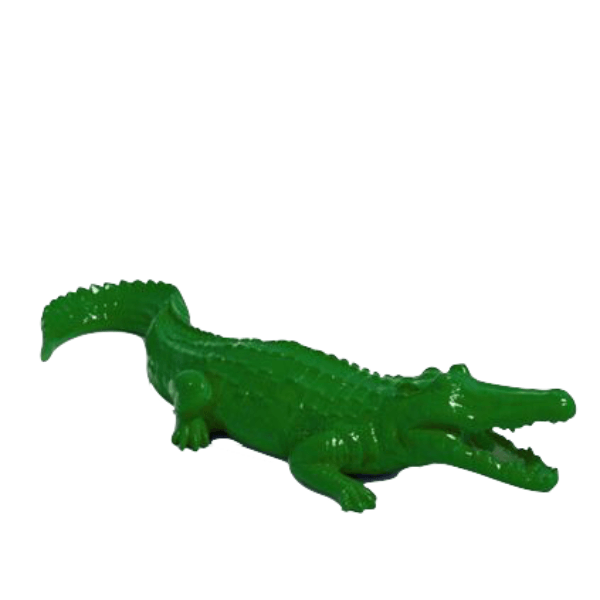 Statue Crocodile Animaux Resine - 70cm - Vert - ANIMAUX-RESINE.FR (8904934130004)