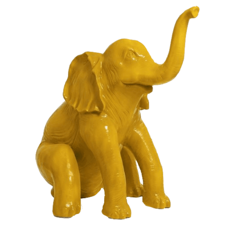 Statue Elephant Animaux Resine - 140cm - Jaune - ANIMAUX-RESINE.FR (8905003598164)