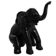 Statue Elephant Animaux Resine - 140cm - Noir - ANIMAUX-RESINE.FR