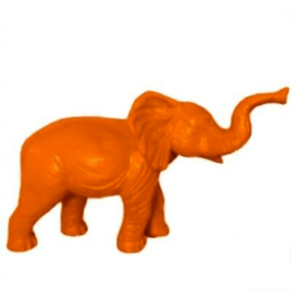 Statue Elephant Animaux Resine - 410cm - Orange - ANIMAUX-RESINE.FR (8905002090836)