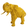 Statue Elephant Animaux Resine - 90cm - Jaune - ANIMAUX-RESINE.FR