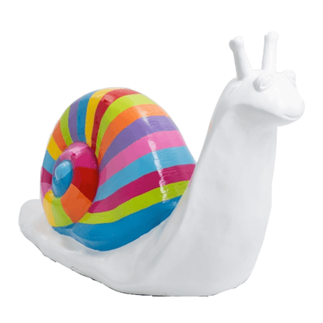 Statue Escargot Animaux Resine - 100cm - Berlingot Blanc - ANIMAUX-RESINE.FR (8904963227988)