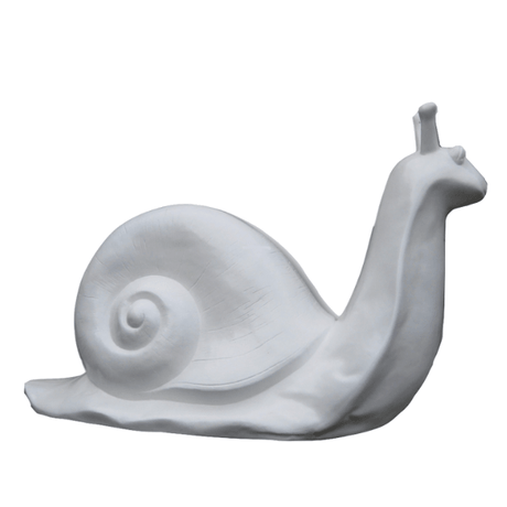 Statue Escargot Animaux Resine - 100cm - Blanc - ANIMAUX-RESINE.FR