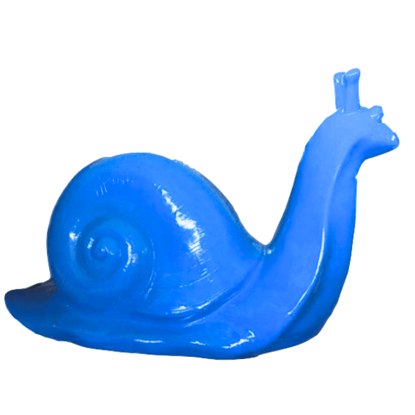 Statue Escargot Animaux Resine - 100cm - Bleu Ciel - ANIMAUX-RESINE.FR (8904964866388)