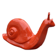 Statue Escargot Animaux Resine - 100cm - Rouge - ANIMAUX-RESINE.FR (8904962736468)