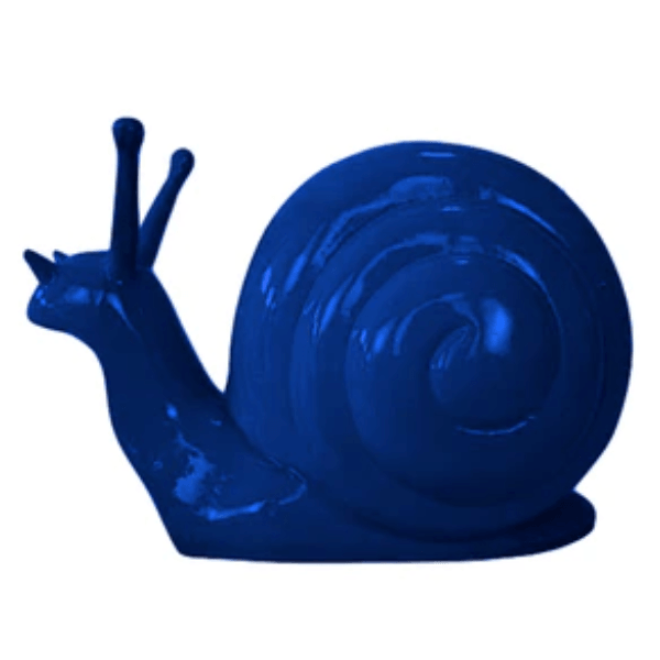 Statue Escargot Animaux Resine - 50cm - Bleu Nuit - ANIMAUX-RESINE.FR (8904964014420)