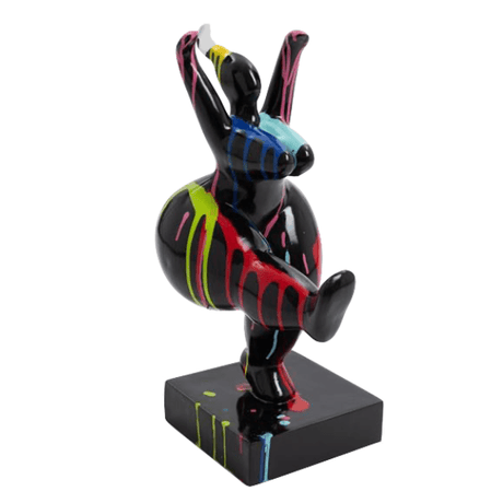 Statue Femme Nana Oeuvre Resine - 55cm - Multi Coulure Noir - ANIMAUX-RESINE.FR (8905235988820)