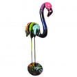 Statue Flamant Rose Animaux Resine - 110cm - Multi Coulure Noir - ANIMAUX-RESINE.FR