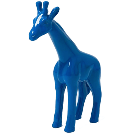 Statue Girafe Animaux Resine - 110cm - Bleu - ANIMAUX-RESINE.FR (8904947466580)