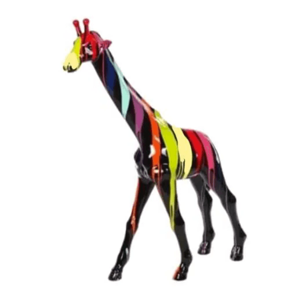 Statue Girafe Animaux Resine - 150cm - Multi Coulure Noir - ANIMAUX-RESINE.FR (8904943075668)