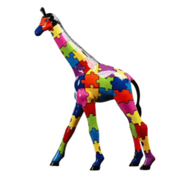 Statue Girafe Animaux Resine - 150cm - Puzzle - ANIMAUX-RESINE.FR (8904940454228)