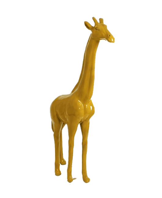 Statue Girafe Animaux Resine - 210cm - Jaune - ANIMAUX-RESINE.FR