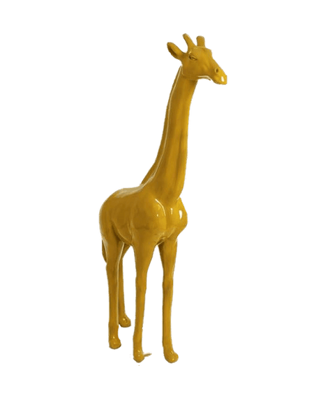 Statue Girafe Animaux Resine - 210cm - Jaune - ANIMAUX-RESINE.FR