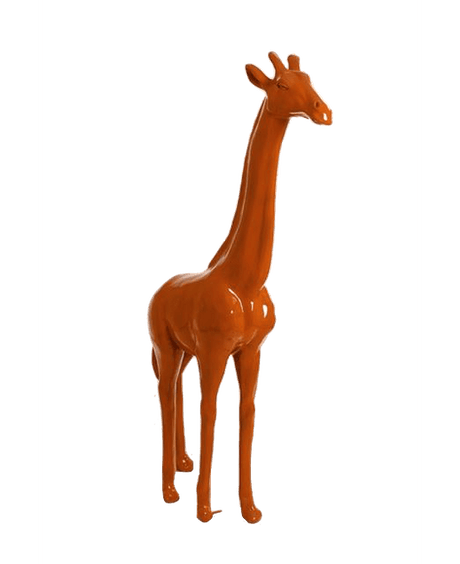 Statue Girafe Animaux Resine - 210cm - Orange - ANIMAUX-RESINE.FR