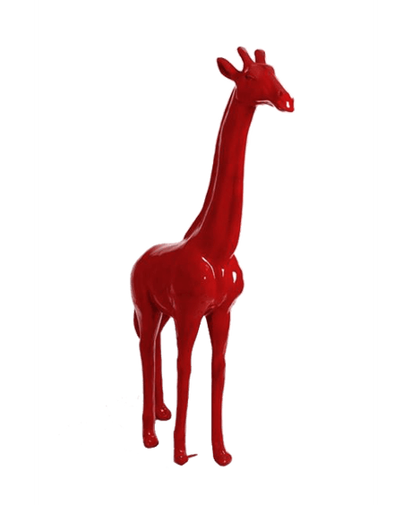 Statue Girafe Animaux Resine - 210cm - Rouge - ANIMAUX-RESINE.FR (8904953758036)