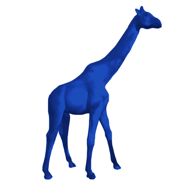 Statue Girafe Animaux Resine - 320cm - Bleu - ANIMAUX-RESINE.FR (8904939667796)