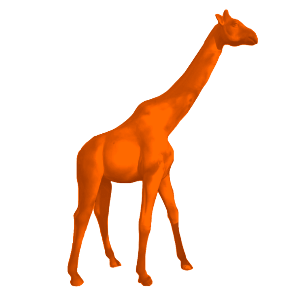 Statue Girafe Animaux Resine - 320cm - Orange - ANIMAUX-RESINE.FR (8904948613460)