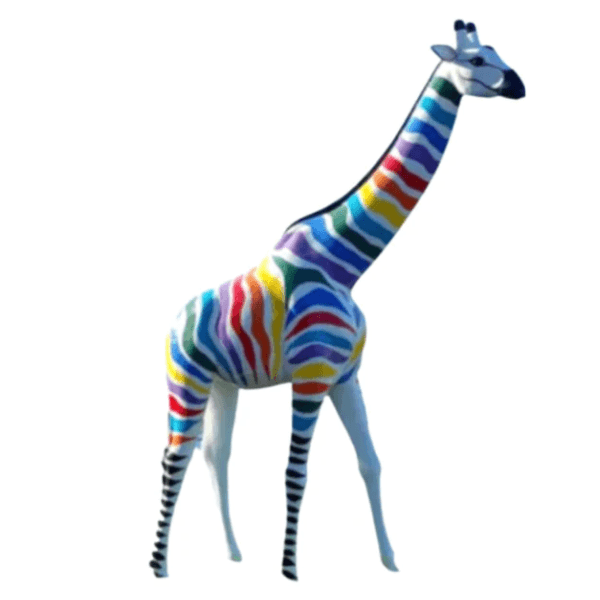 Statue Girafe Animaux Resine - 320cm - Reglisse - ANIMAUX-RESINE.FR