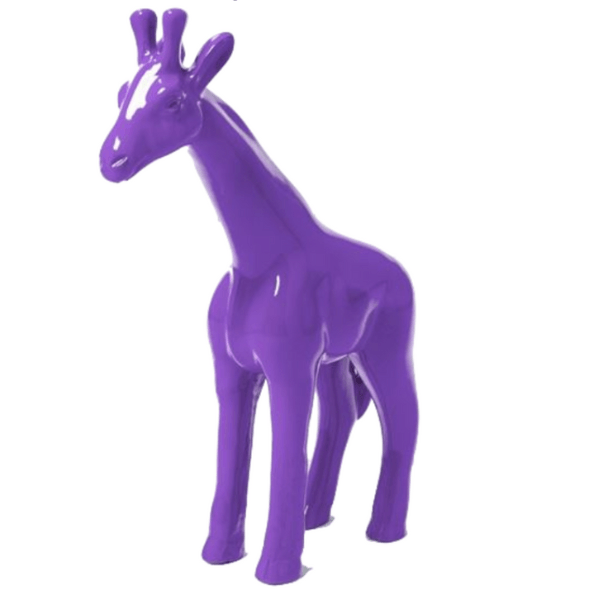 Statue Girafe Animaux Resine - 50cm - Violet - ANIMAUX-RESINE.FR (8904958509396)