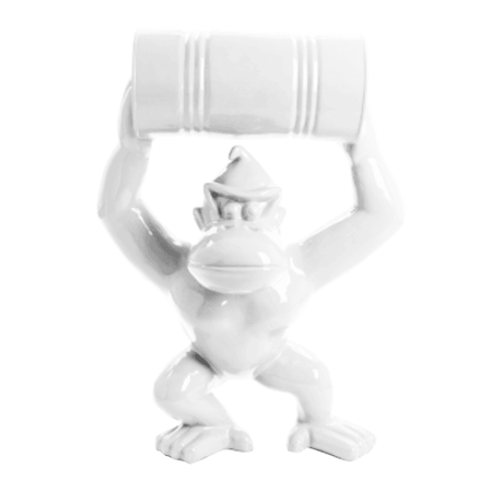 Statue Gorille Kong Animaux Resine - 120cm - Blanc - ANIMAUX-RESINE.FR (8905111044436)